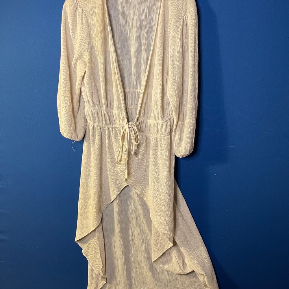 Oatmeal long cardigan/kimono!